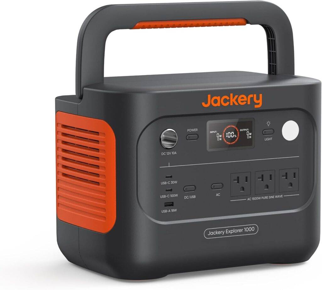 Portable power station for home backup and emergency power