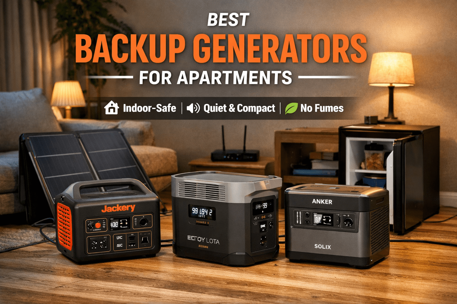 Best Backup Generator for Apartments (Quiet & Indoor-Safe)