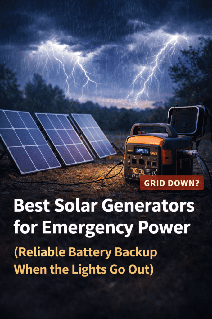 Best Solar Generators for Emergency Power