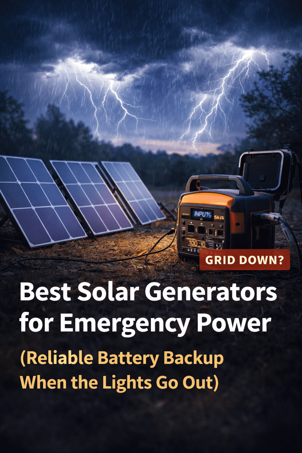Best Solar Generators for Emergency Power