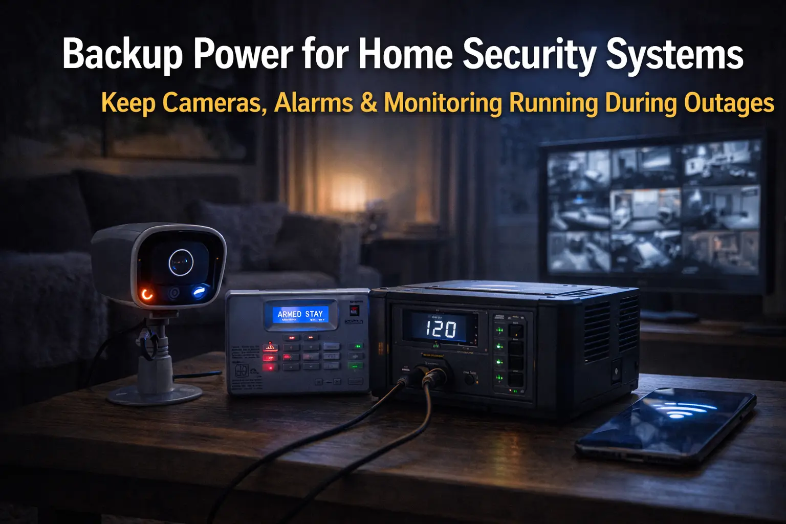 Backup Power for Home Security Systems