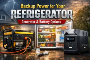 Backup Power for refrigerator