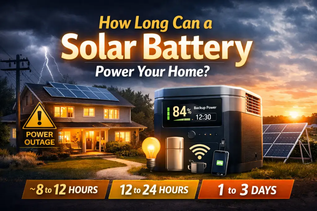 How Long Will a Solar Battery Actually Power Your Home