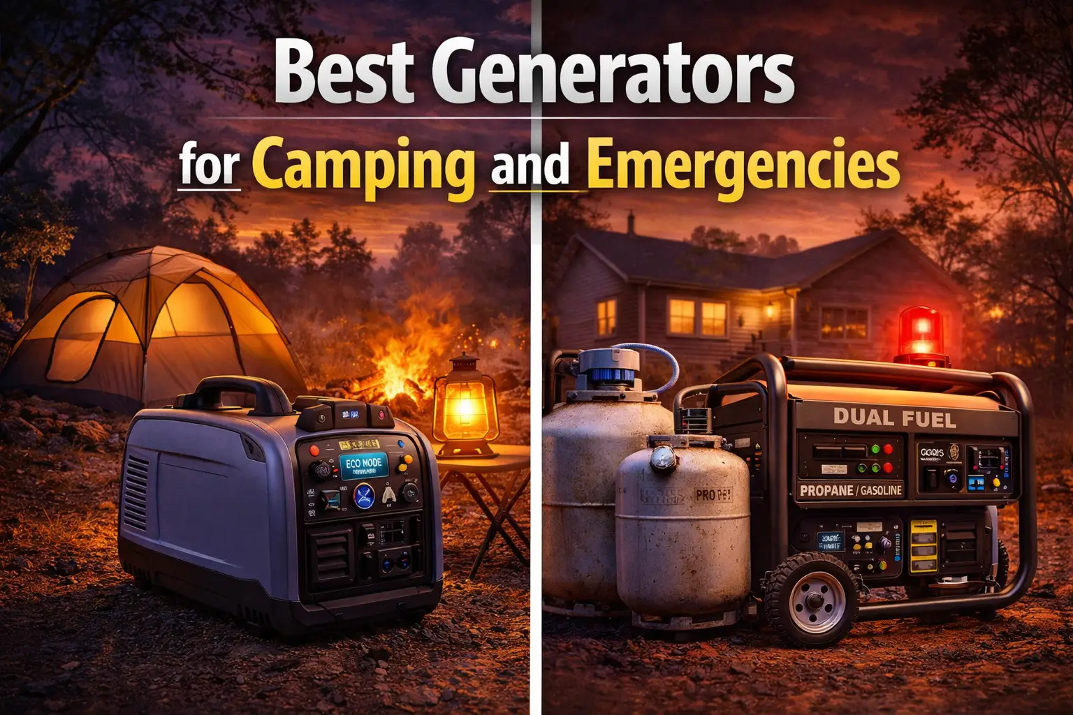Best Generators for Camping and Emergencies