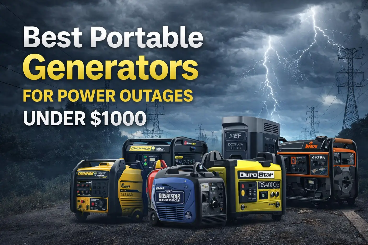 Best Portable Generators Under $1000