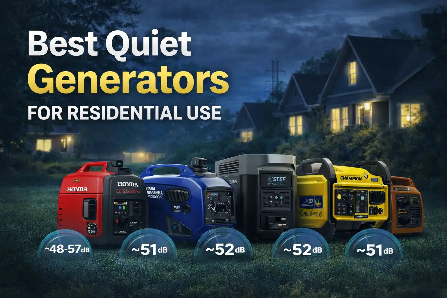 Best Quiet Generators for Residential Use