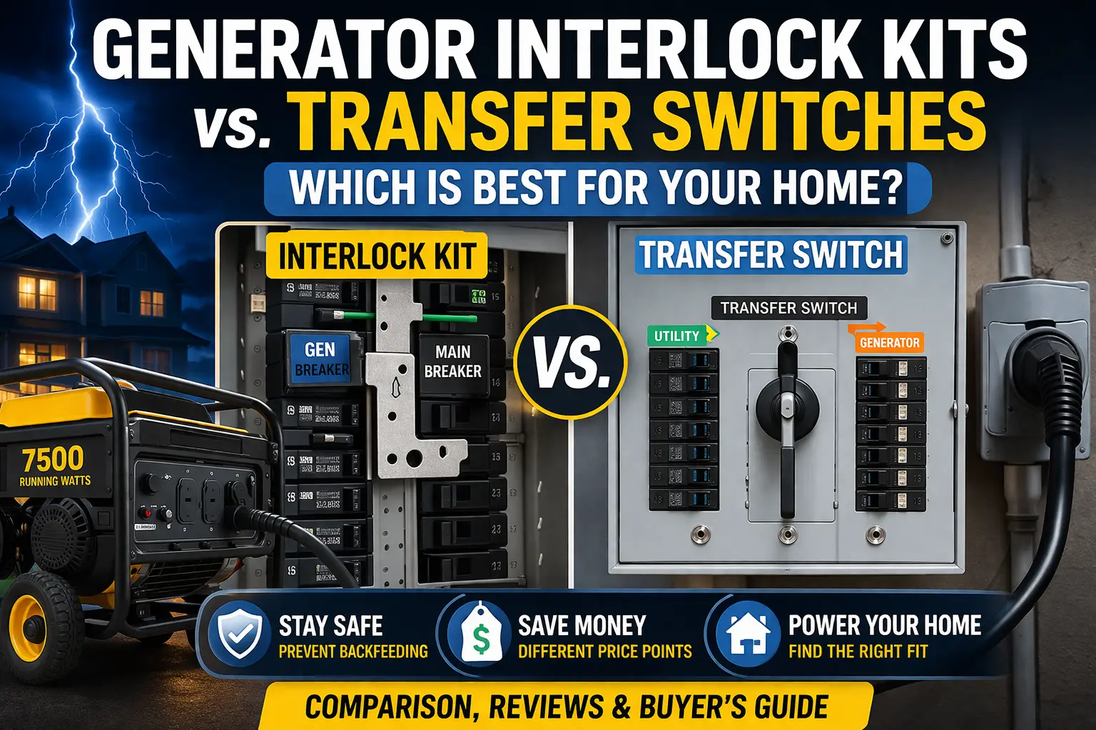 Generator Interlock Kit vs Transfer Switch